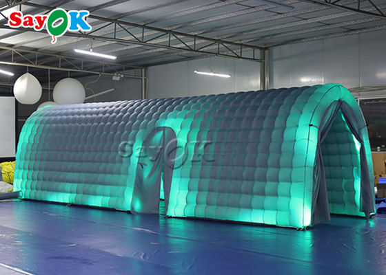 Tenda Inflatable Custom Kain Oxford Party Putih Tenda Terowongan Inflatable Dengan Led