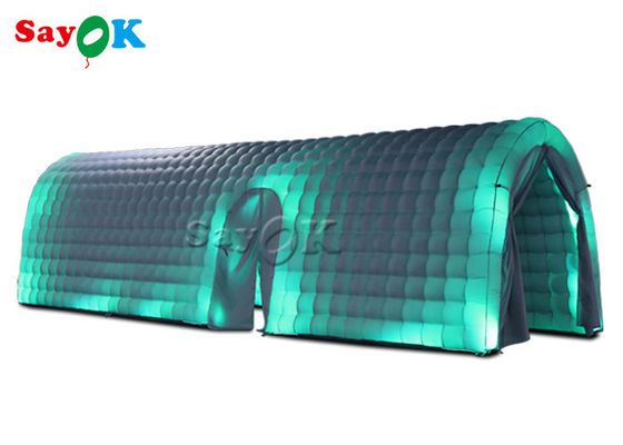 Tenda Inflatable Custom Kain Oxford Party Putih Tenda Terowongan Inflatable Dengan Led