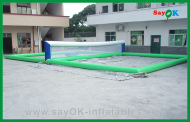 Lucu Volleyball Court Inflatable Air Mainan, Inflatable Renang Mainan