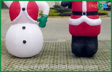 Raksasa Natal Inflatable Snowman Dan Santa Claus, Inflatable Iklan Produk