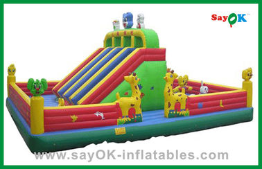 Ginat Komersial Residential Bounce House Inflatable Bouncer / Inflatable Slide / Inflatable Combo For Kids