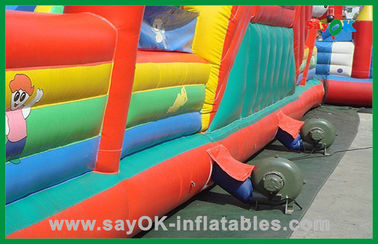 Ginat Komersial Residential Bounce House Inflatable Bouncer / Inflatable Slide / Inflatable Combo For Kids