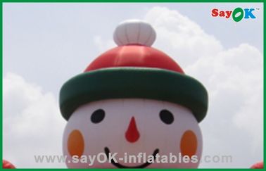 Natal Santa Snowman Inflatable Natal Dekorasi 5m Tinggi