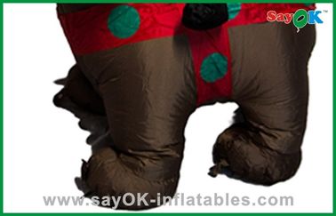 Lucu Natal Santa Bapa Inflatable Dekorasi Natal Kuda A Black Bear