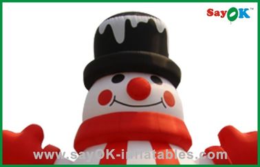 Besar Natal Snowman Inflatable Liburan Dekorasi Oxford Cloth