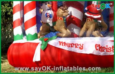 Inflatable Natal dekorasi rumah Bouncer, Inflatables kustom produk