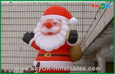 Natal Inflatable Liburan Dekorasi Inflatable Santa Dan Reindeer