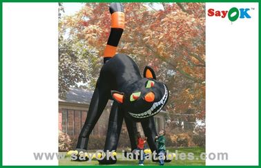 LED Lighting Inflatable Liburan Pernak-pernik lucu Inflatable Halloween Cat