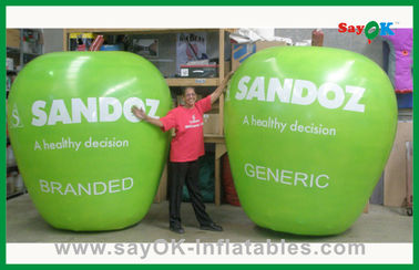 Kustom Hijau Inflatable Produk Inflatable Apel Untuk Iklan