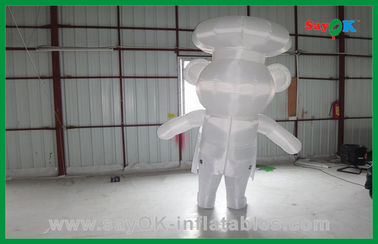 Balon Hewan Inflatable Putih Iklan Khusus Beruang Inflatable Karakter Kartun Inflatable