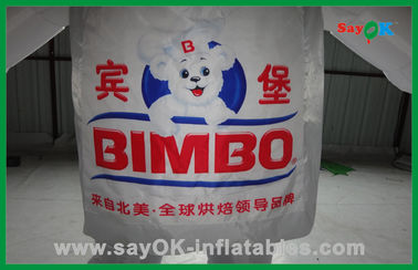 Balon Hewan Inflatable Putih Iklan Khusus Beruang Inflatable Karakter Kartun Inflatable