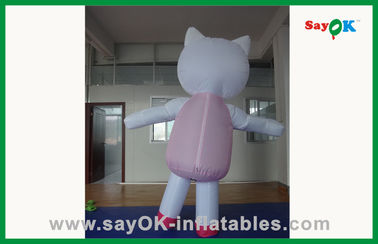 Dekorasi Custom Kucing Pink Karakter Kartun Inflatable Untuk Pesta Ulang Tahun