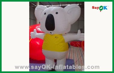 Bergerak Kuning Dan Putih Mouse Inflatable Dekorasi Partai Inflatable