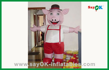 Karakter Kartun Untuk Pesta Ulang Tahun Custom Berdiri Warna Inflatable Babi Inflatable Karakter Kartun