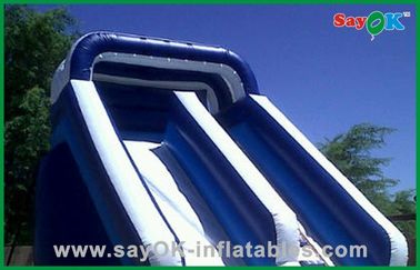 Slide Air Inflatable Besar Custom PVC Tarpaulin Mini Bouncer / Bouncer Inflatable Slip Dan Slide Untuk Hiburan Air