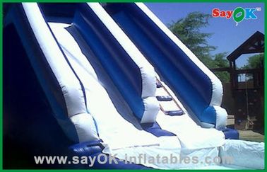 Slide Air Inflatable Besar Custom PVC Tarpaulin Mini Bouncer / Bouncer Inflatable Slip Dan Slide Untuk Hiburan Air