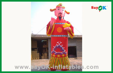 Iklan Inflatable Promosi Merah Inflatable Karakter Kartun / Maskot Untuk Dekorasi