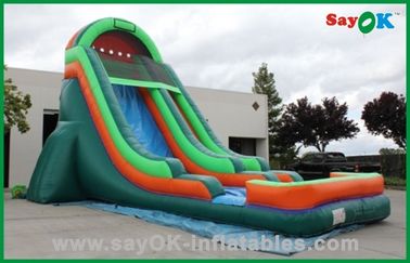Slippery Slide Inflatable PVC tahan lama Slide Bouncer Inflatable, Slide Air Inflatable Model Mobil