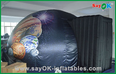 Rumah Ponsel Inflatable Planetarium Black Dome Kubah Tenda Komersial