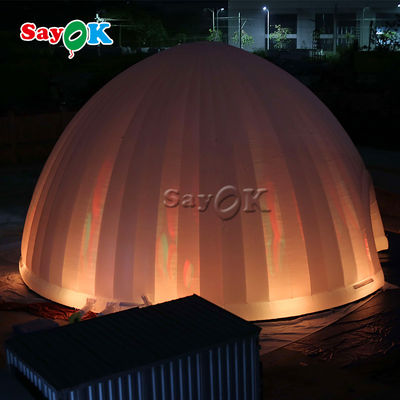 Tenda Lawn Outdoor Inflatable 15x7.5mH Lampu LED Tenda Udara Inflatable Untuk Camping