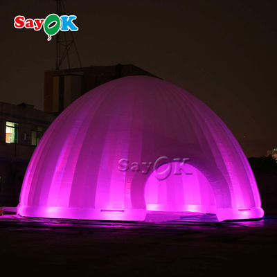 Tenda Lawn Outdoor Inflatable 15x7.5mH Lampu LED Tenda Udara Inflatable Untuk Camping