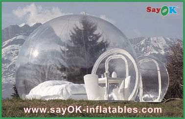Besar terbuka Inflatable Tent gelembung Transparan Inflatable Camping Tent Untuk 2 Man