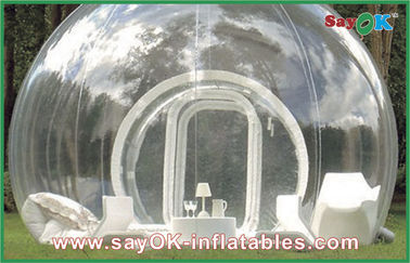 Portabel terbuka Inflatable Tent gelembung Kustom Raksasa Transparan Lawn Tent