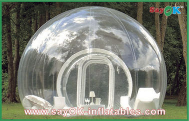 Portabel terbuka Inflatable Tent gelembung Kustom Raksasa Transparan Lawn Tent