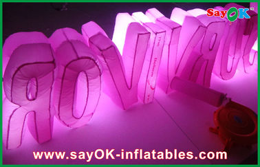Tahap Oxford Cloth Inflatable Lighting Dekorasi Nomor Inflatable Komersial