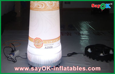Komersial Advertusing Inflatable Botol Anggur Dekorasi Dengan LED Lighting