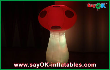 LED Lighting Inflatable Mushroom Dekorasi Kustom Iklan Inflatables