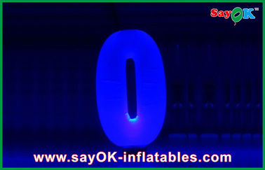 Indah Inflatable Dekorasi Pencahayaan Nomor Untuk Iklan