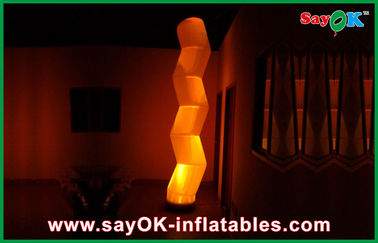 Pencahayaan Inflatable 12 Warna Berbeda Led Prisma Untuk Liburan