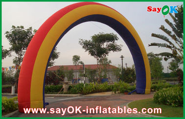 Promosi Rainbow Inflatable Arch Natal Inflatable Archway W7m * H4m