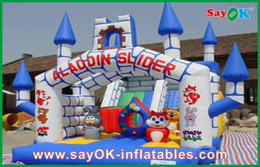 Bounceland Bounce House PVC Jumping Jacks Besar Bouncy Castle Anak-anak Pantai Inflatable Fun City