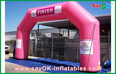 Inflatable Gate Sport Racing Games Lengkungan Garis Finish Tiup / Lengkungan Masuk Untuk Periklanan