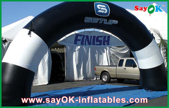 Inflatable Run Through Tunnels Iklan Lengkungan Tiup 7x4M / Harga Lengkungan Garis Finish Tiup