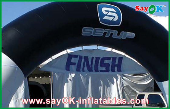 Inflatable Run Through Tunnels Iklan Lengkungan Tiup 7x4M / Harga Lengkungan Garis Finish Tiup