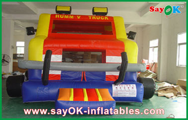 Outdoor Little Tikes Inflatable Bouncer Truck Bentuk PVC Jumper Rumah Untuk Taman Hiburan Bulan Bounce Sewa