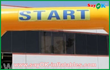 Inflatable Start Line Outdoor Yellow Iklan Murah Lengkungan Tiup Untuk Promosi