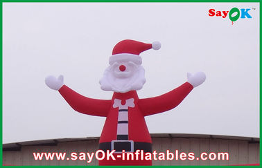 Christmas Outdoor Big Red Inflatable Christmas Arch Dengan Manusia Natal