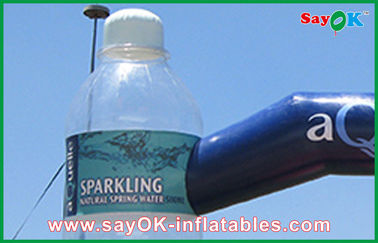 Iklan Lengkungan Tiup Kustom Lengkungan Tiup Dengan Botol Bening Produk Tiup Kustom