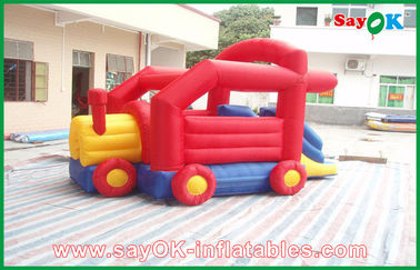 Rumah Bounce Indoor Inflatable CE/UL Sertifikasi Bounce Inflatable Dengan Slide Inflatable PVC Tarpaulin