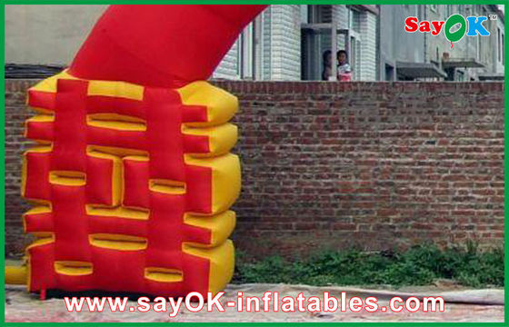 Chiness Gaya Warna Merah Inflatable Arch Untuk Dekorasi Pernikahan