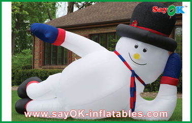 Raksasa Natal Inflatable Dekorasi Snowman Inflatable Liburan Dekorasi