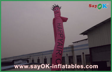Dancing Air Man Waterproof Desktop Pink Inflatable Air Dancer Untuk Iklan Luar Ruangan