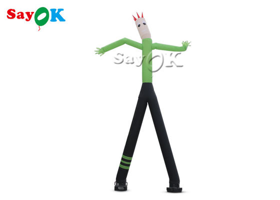 Dancing Inflatable Man 8m 24ft Green Mini Hand Shaking Inflatable Air Dancer Man Dengan Dua Kaki