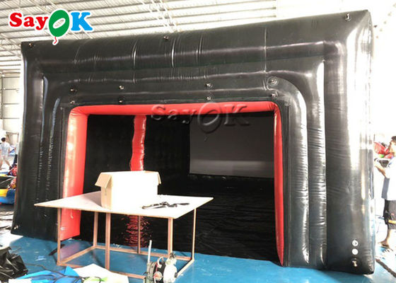 Tenda Cube Inflatable Custom Tarpaulin Teater Tenda Udara Inflatable Cube Pribadi Untuk Aktivitas
