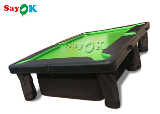 0.9mm PVC Air Sealed Billiard Inflatable Snooker Table Dengan Stand