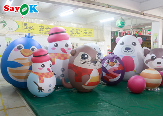 1m 3m Inflatable Holiday Dekorasi Prop Decor Sealed Animal Kartun Maskot Model Balon
